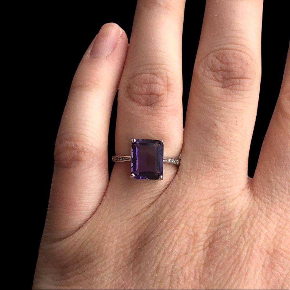 STERLING SILVER AMETHYST - Picture 6 of 12